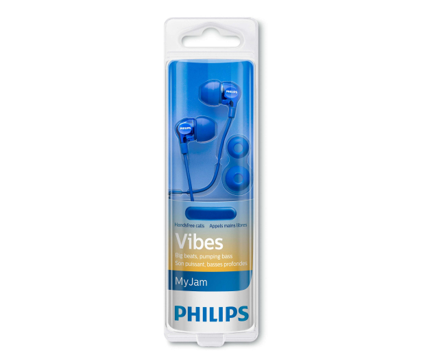 Philips SHE3705BL Niebieskie - 406232 - zdjęcie 2